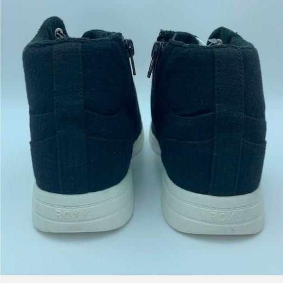 Roxy Black Camy U Hidden Wedge High Top Sneakers Size 10 New in Box* - Picture 7 of 12